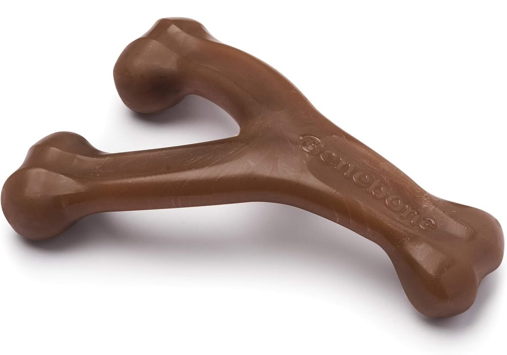 Benebone Indestructible Wishbone Dog Chew Toy for Aggressive Chewers