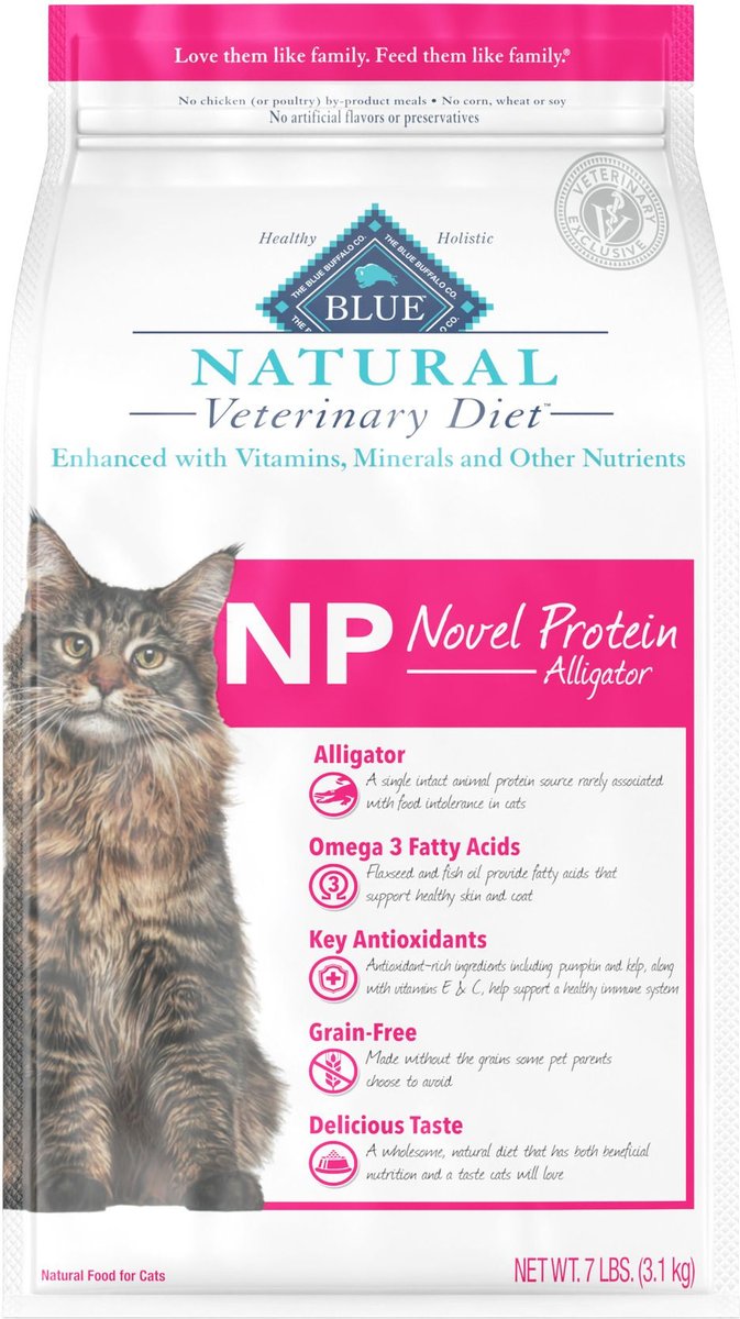 Blue Buffalo Natural Vet Diet Protein Alligator Dry Cat Food