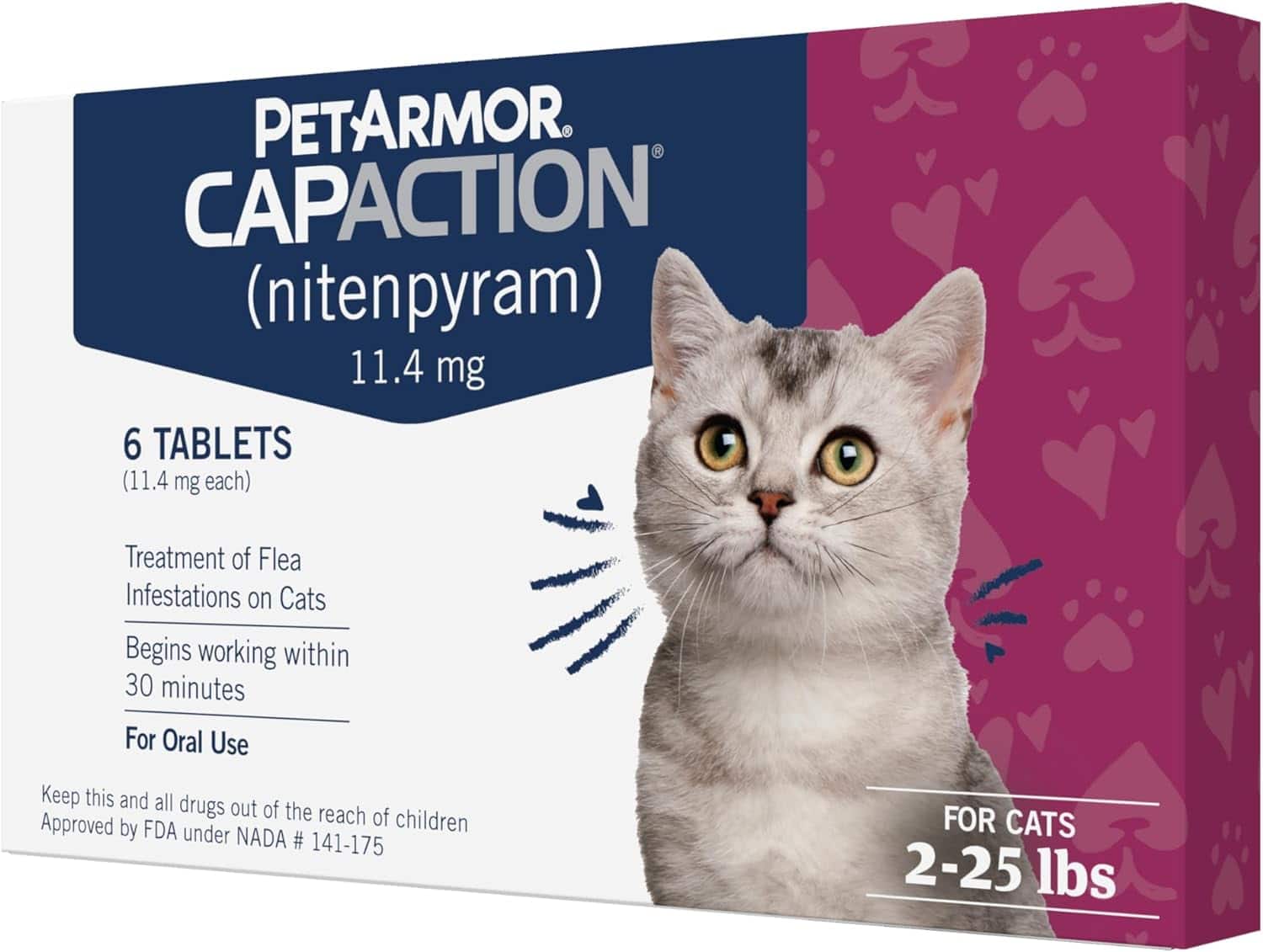 CAPACTION Fast-Acting Oral Cat Flea Treatment