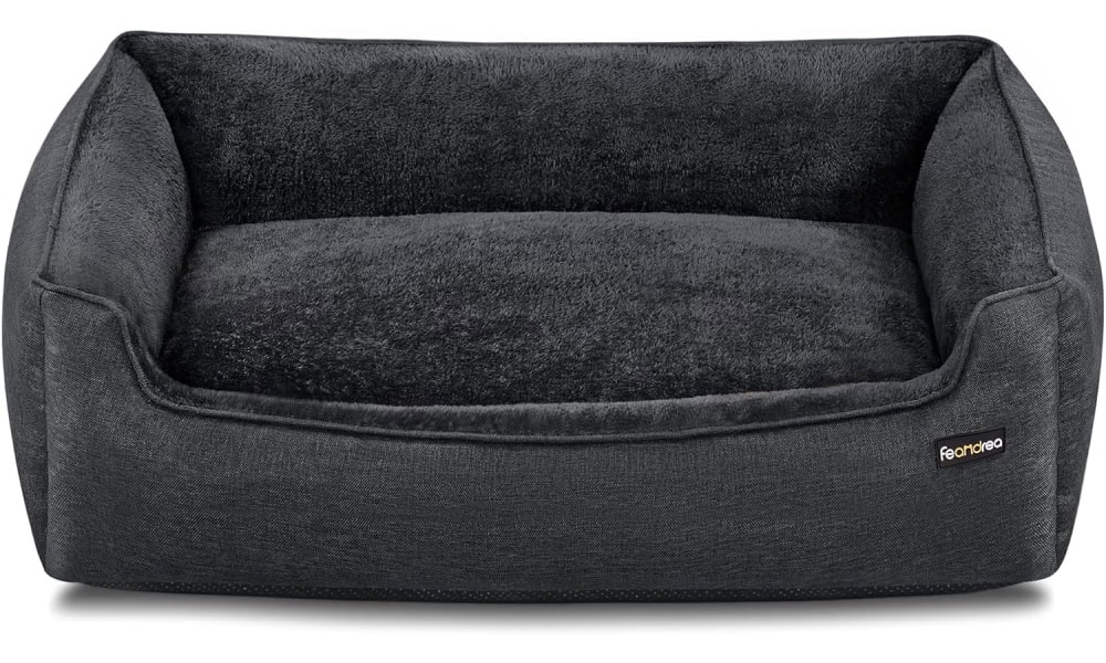 Feandrea Dog Bed, Linen-Look Pet Bed 