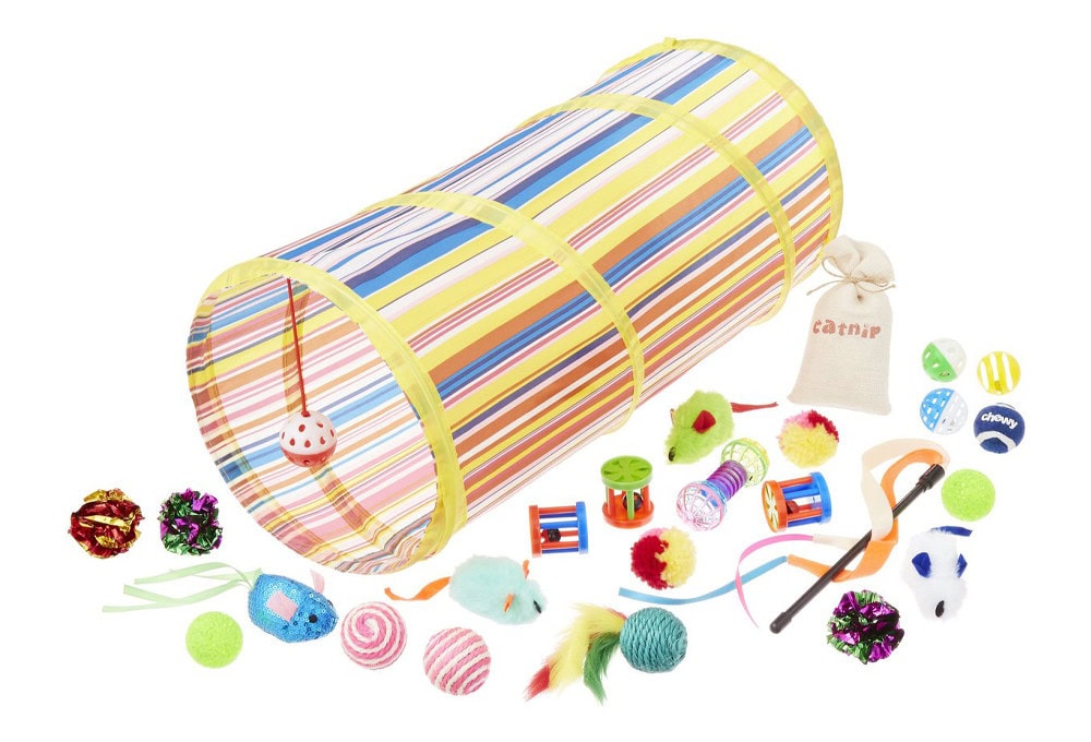 Frisco Plush Teaser Tunnel Cat Toy
