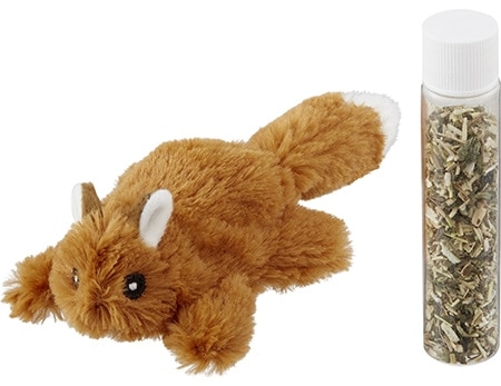 Frisco Refillable Catnip Cat Toy, Brown Squirrel