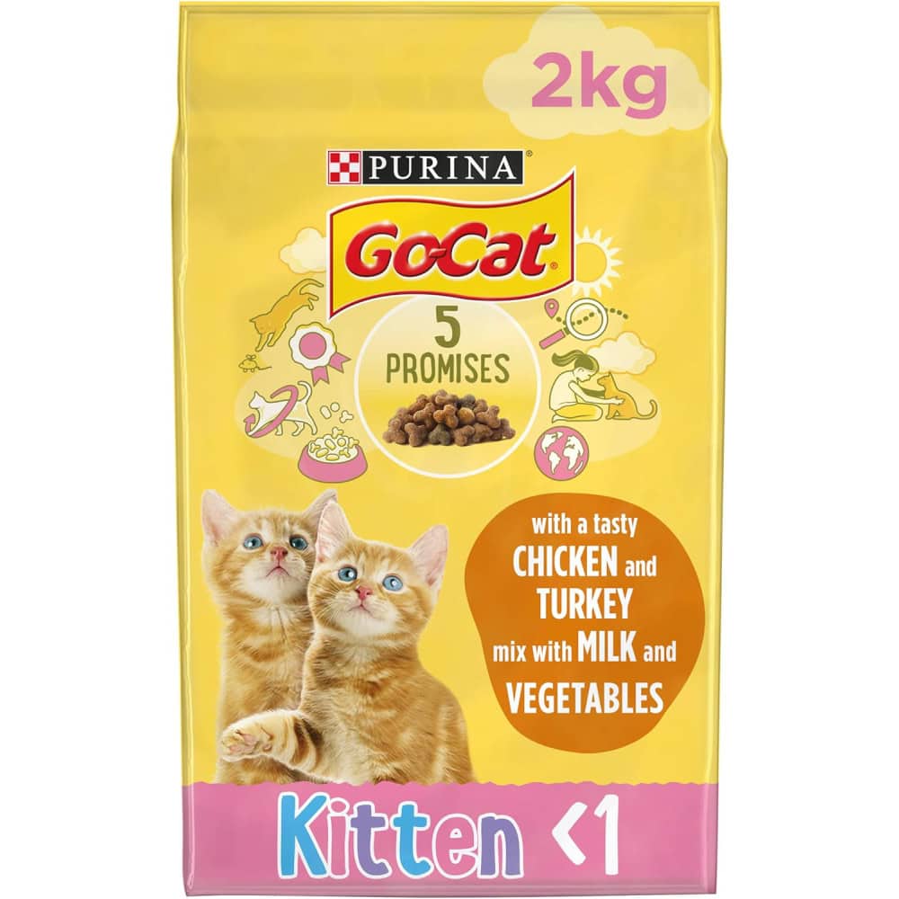 Go-Cat Kitten Dry Cat Food Milk & Veg (Case of 4)