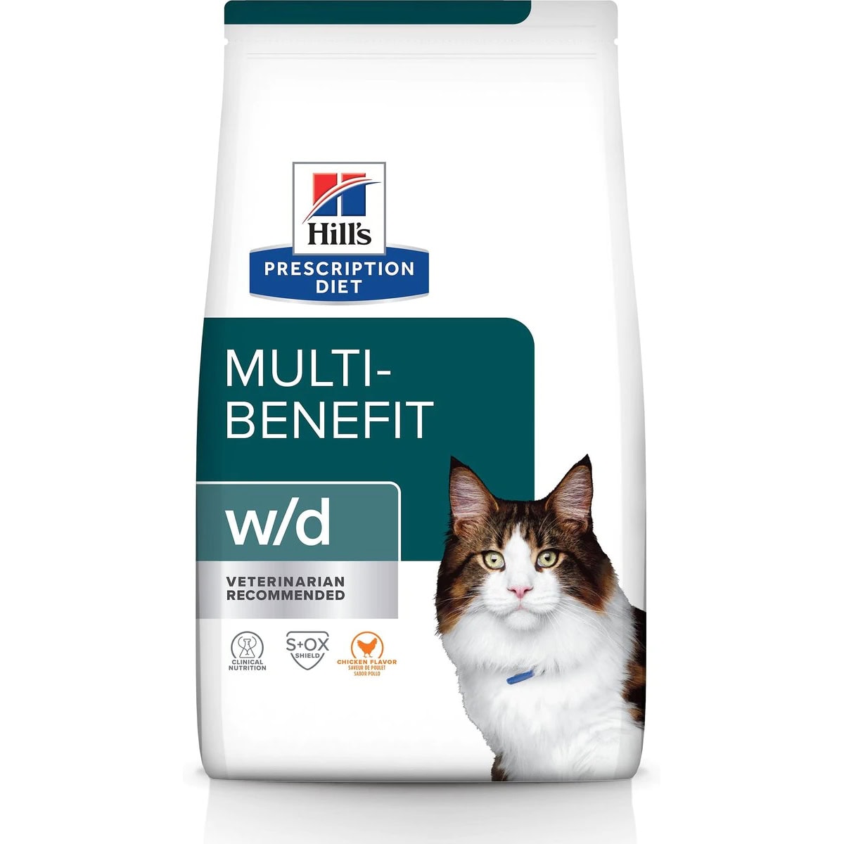 Hill's Prescription Diet w_d Multi-Benefit with Chicken Dry Cat Food