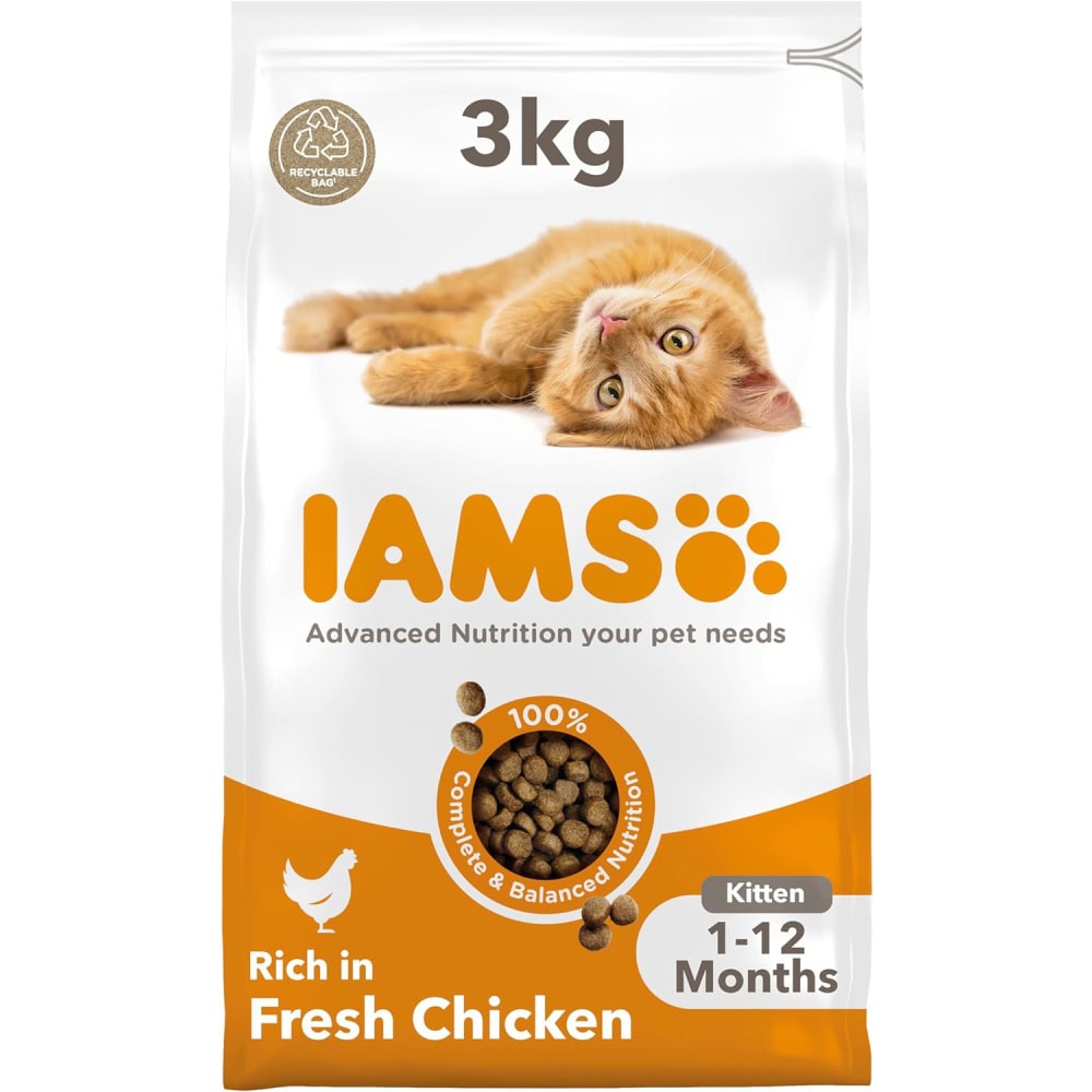 IAMS for Vitality Dry Kitten Food with Fresh Chicken 