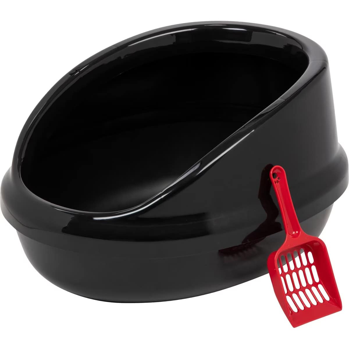 IRIS Large Shielded Cat Litter Pan