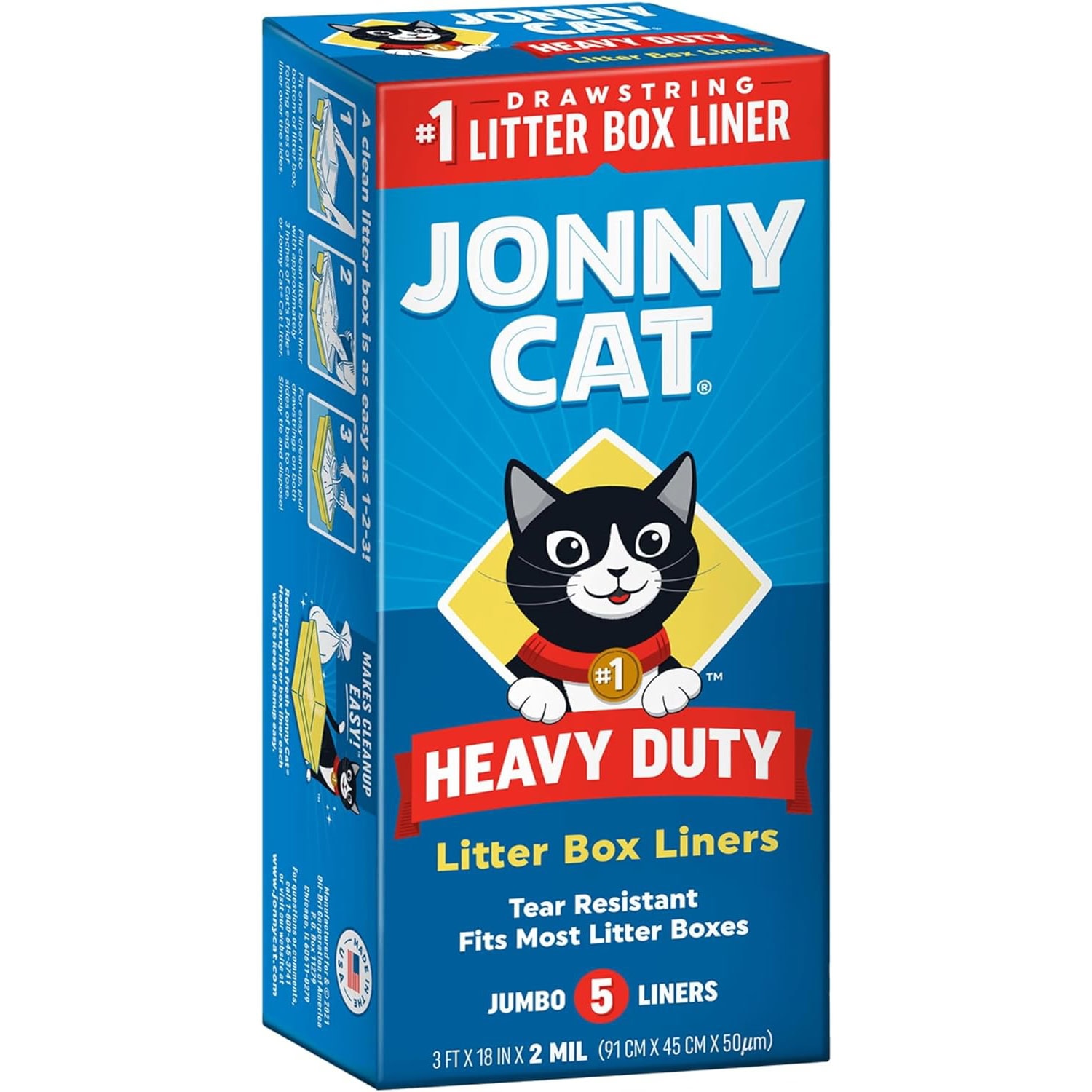 Jonny Cat Heavy Duty Jumbo Litter Box Liner new