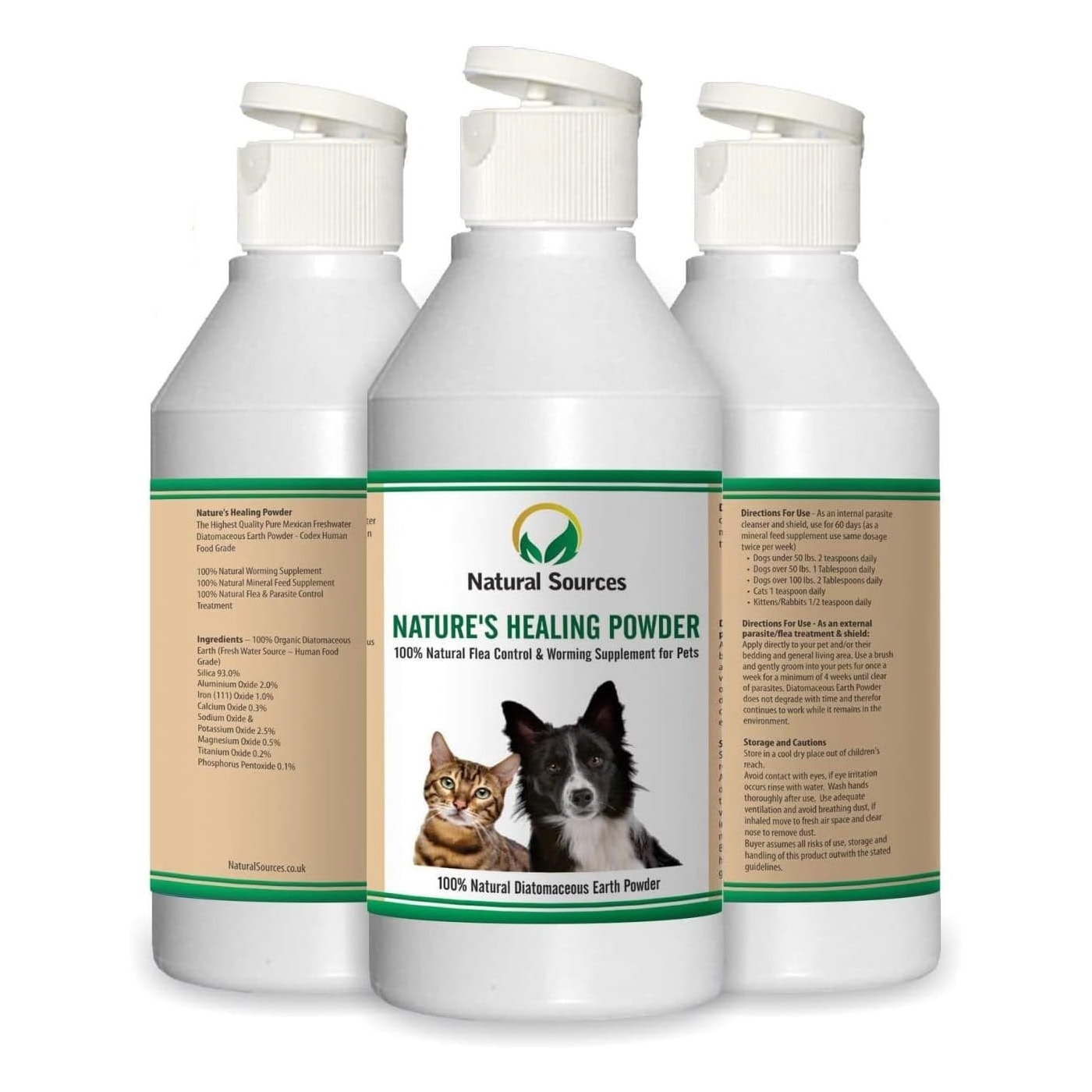Natural Sources 100% Natural Flea Treatment Cat & For Dogs