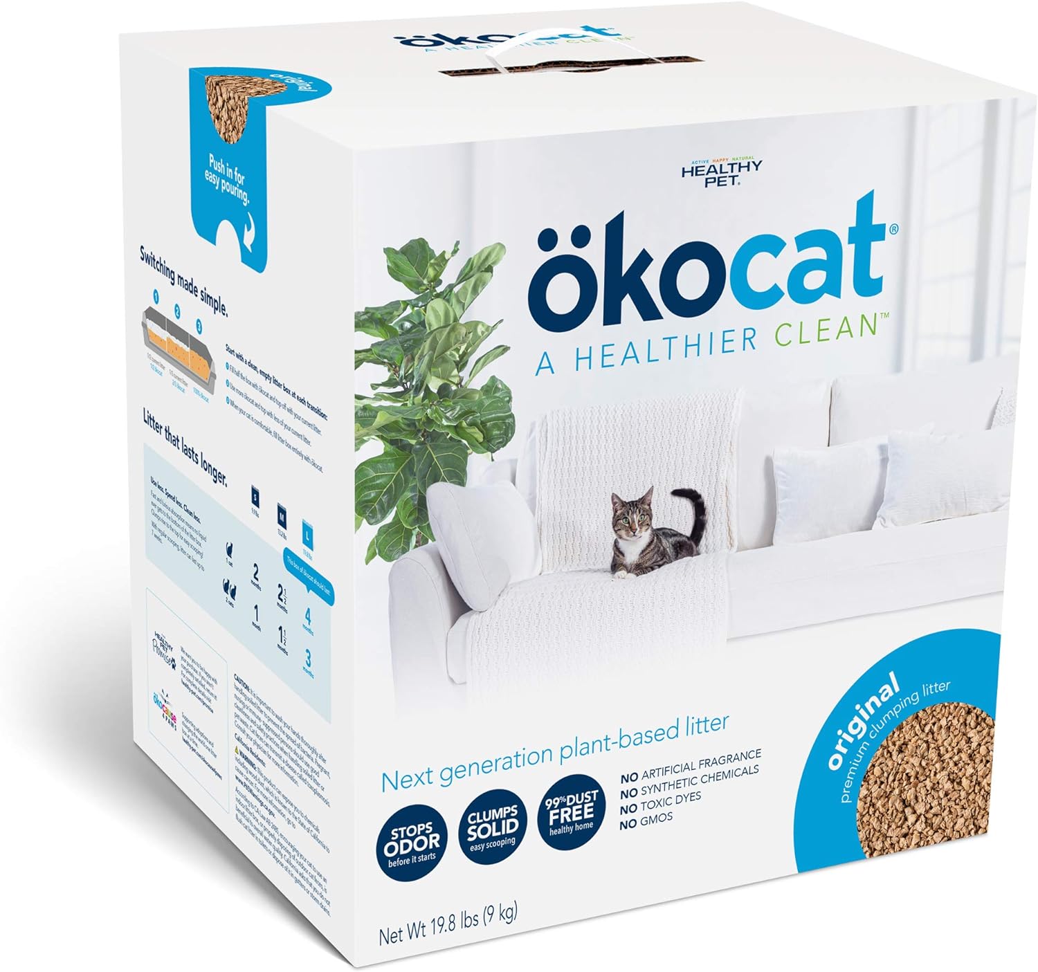ÖKOCAT Original Wood Clumping Cat Litter