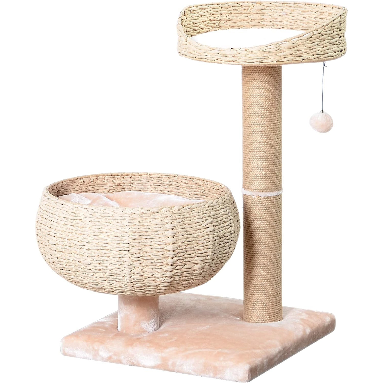 PetPals New Paper Rope Bowl Shaped with Perch Cat Tree