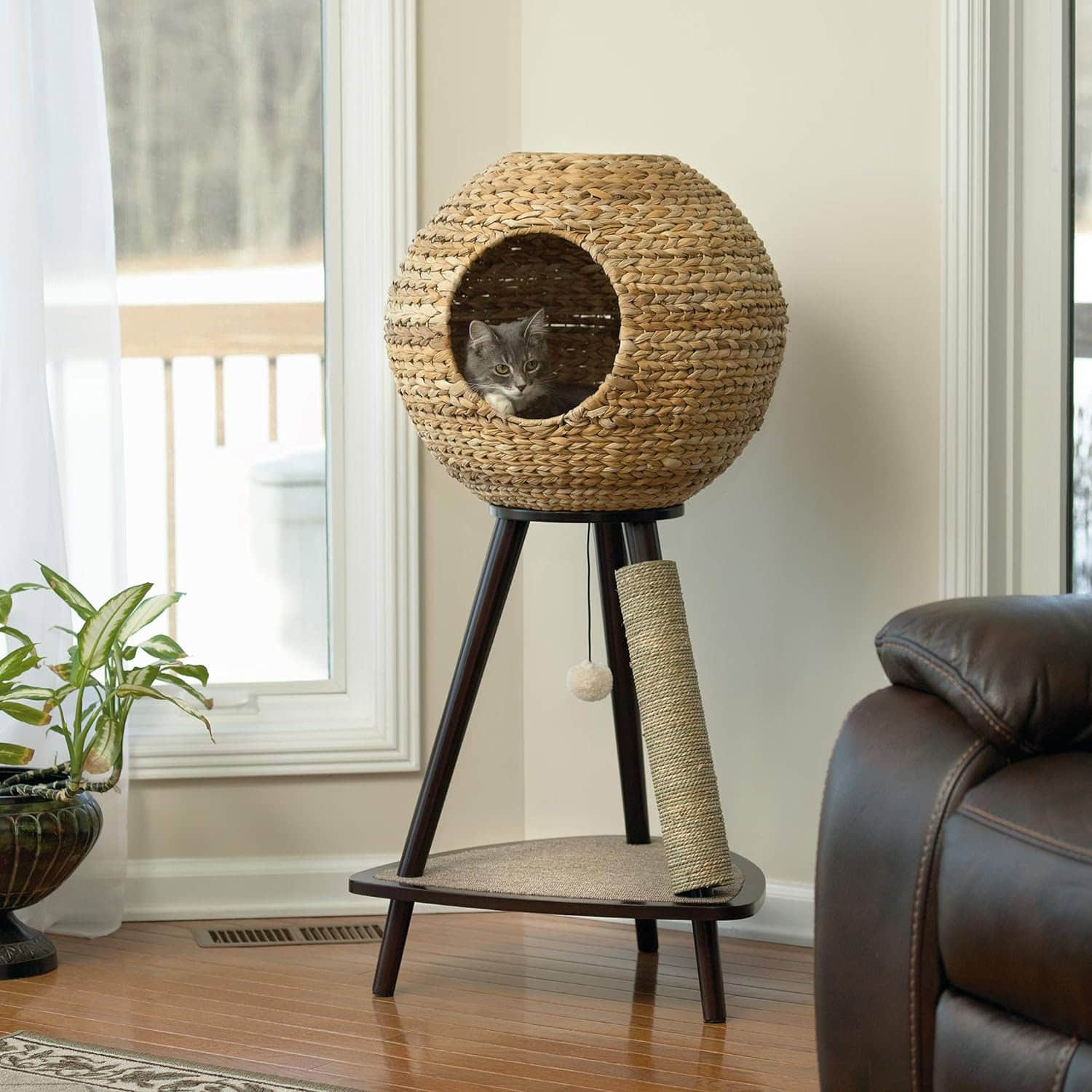 Sauder Natural Sphere Cat Tower