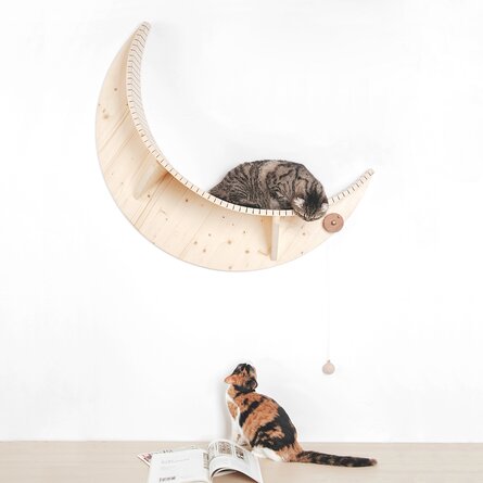Wayfair Luna Crescent Moon Shaped Wall Mounted Cat Bed
