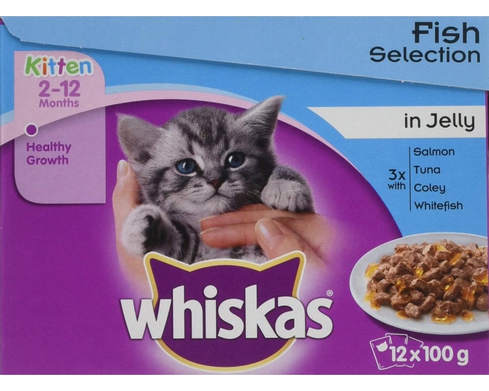 whiskas Junior Wet Cat Food for Kittens and Young Cats 