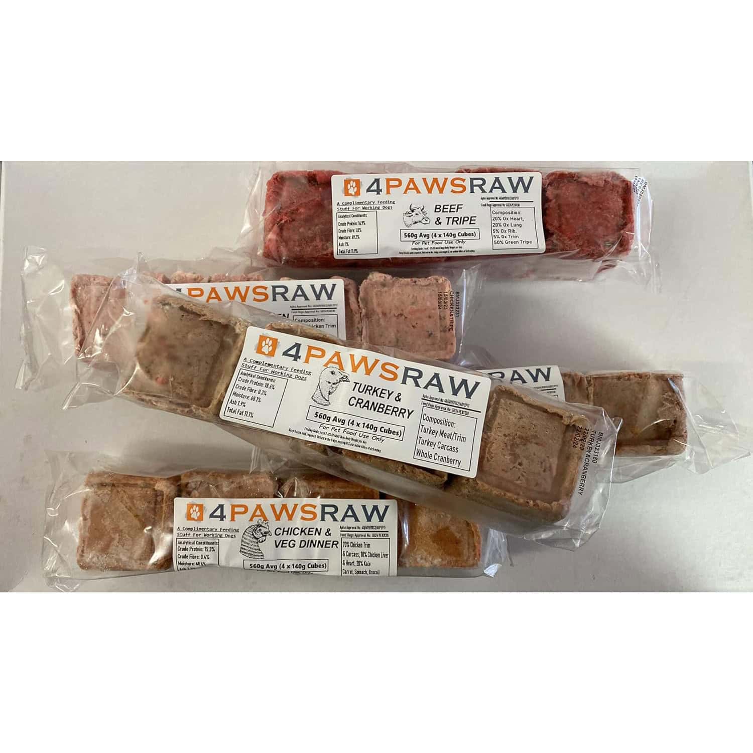 4PawsRaw Variety Pack