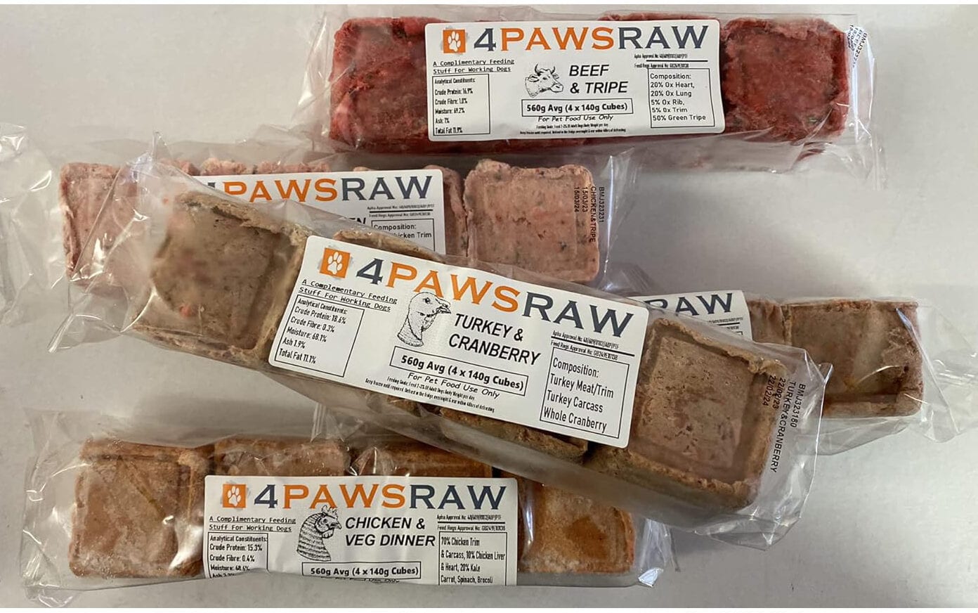 4PawsRaw Variety Pack Raw Dog Food