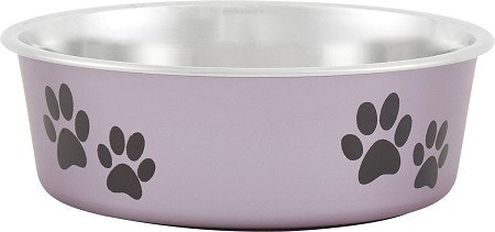 5Loving Pets Bella Bowls Pet Bowl, Metallic Grape