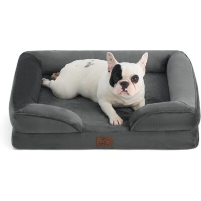 Bedsure Orthopedic Bolster Dog Sofa Bed