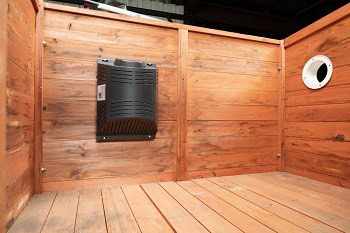 Climatesafe 200W Electric Dog House Heater with Chew Proof Cord & 3 Fan Settings for Pet Houses