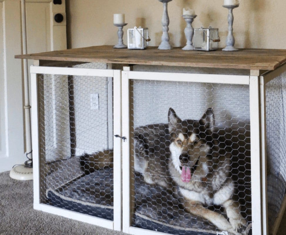 Console Dog Crate Table, From Rumfield Homestead