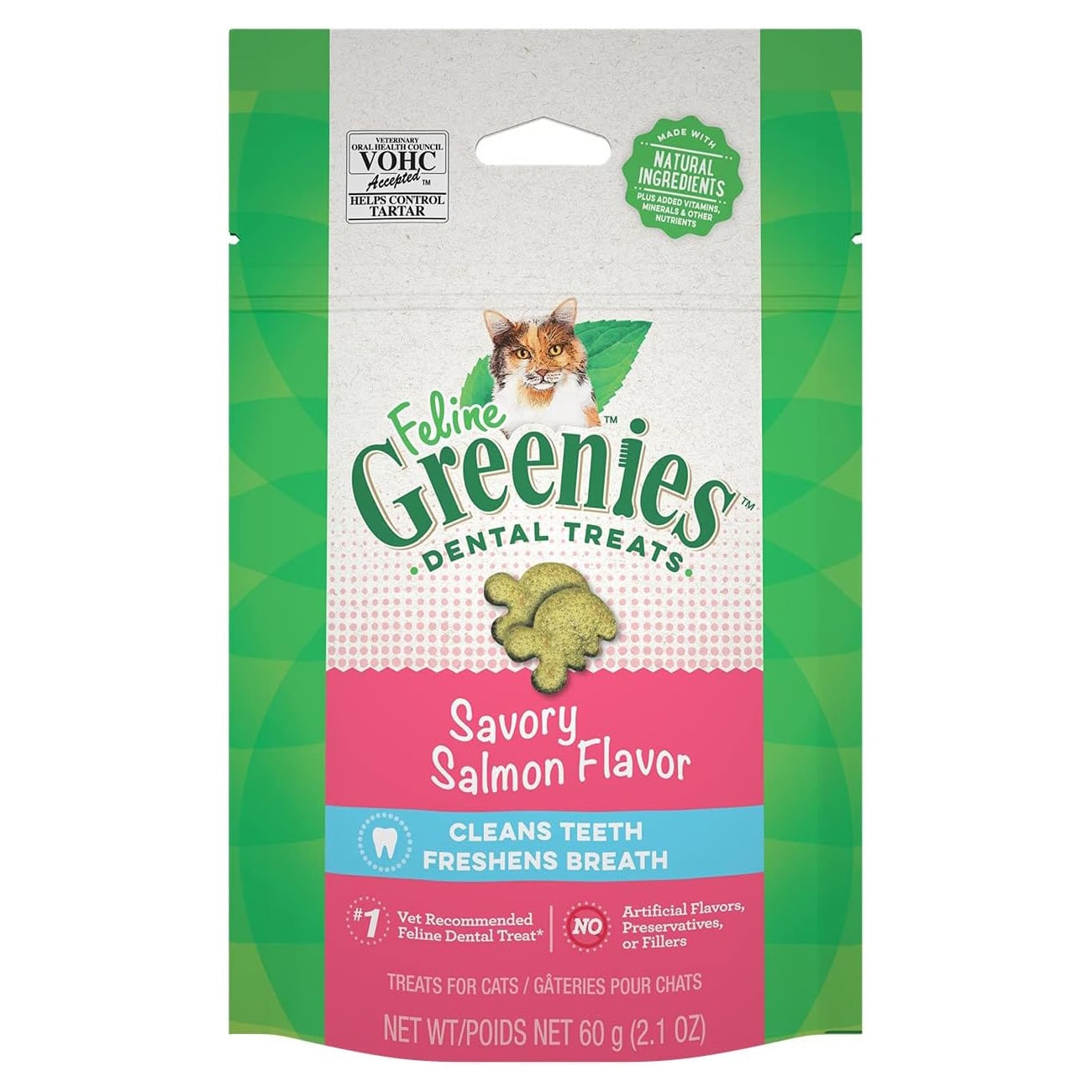 Greenies Feline Savory Salmon Dental Treats