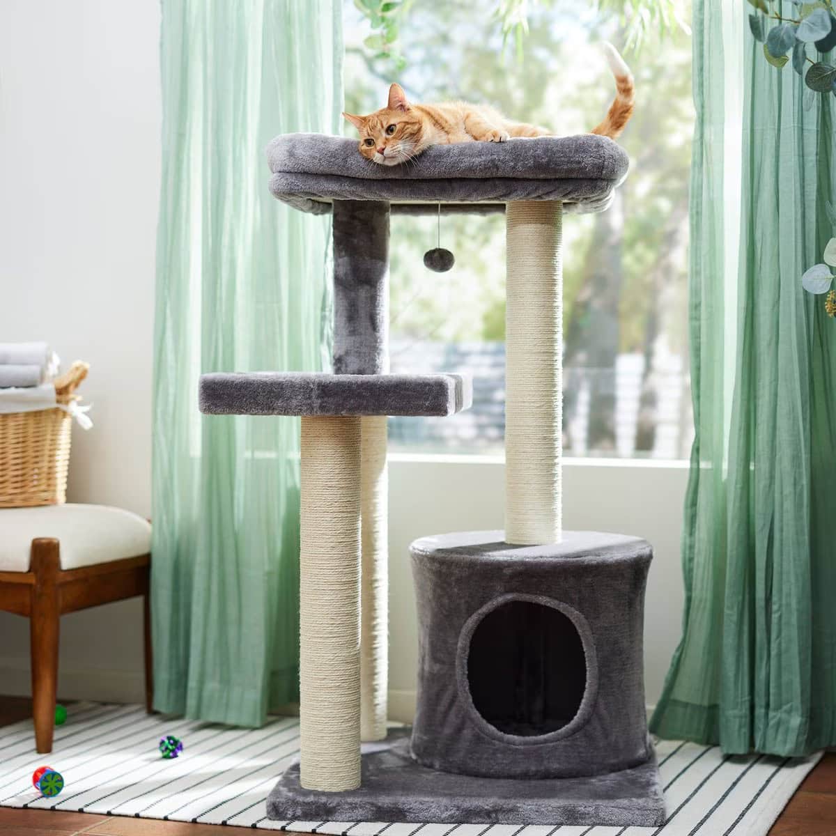 Frisco Heavy Duty Faux Fur Cat Tree & Condo