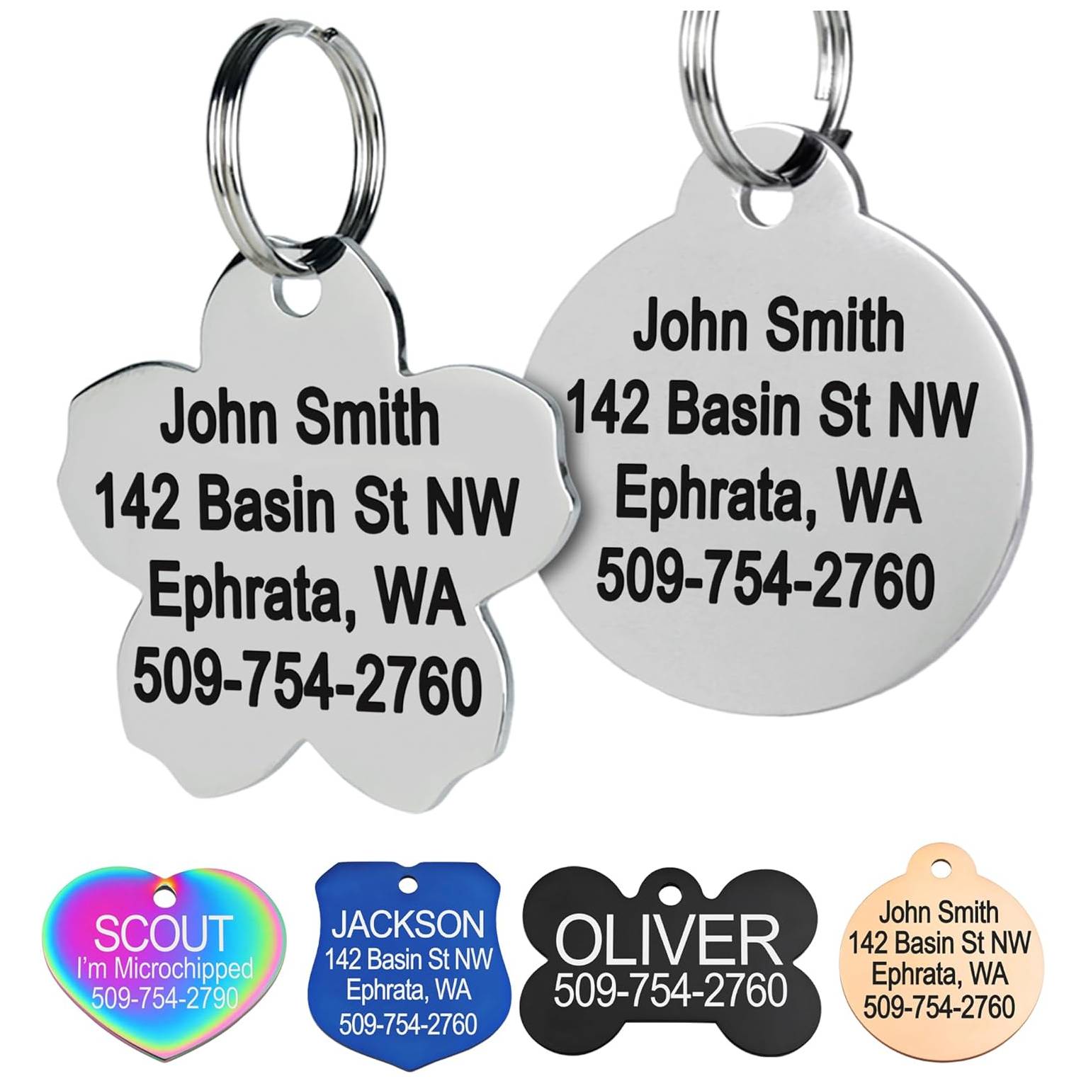 GoTags Stainless Steel Pet ID Tags