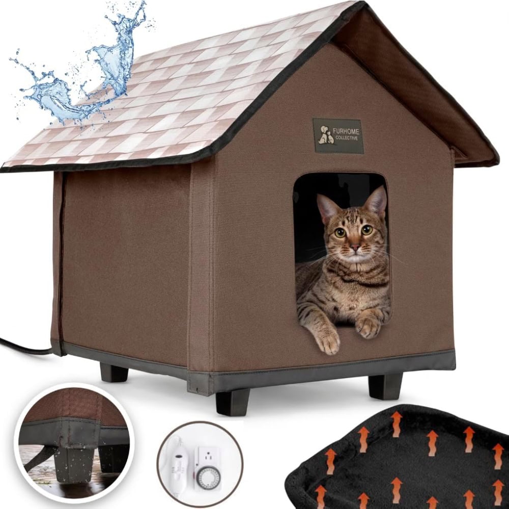 Furhome Collective Heated Cat House