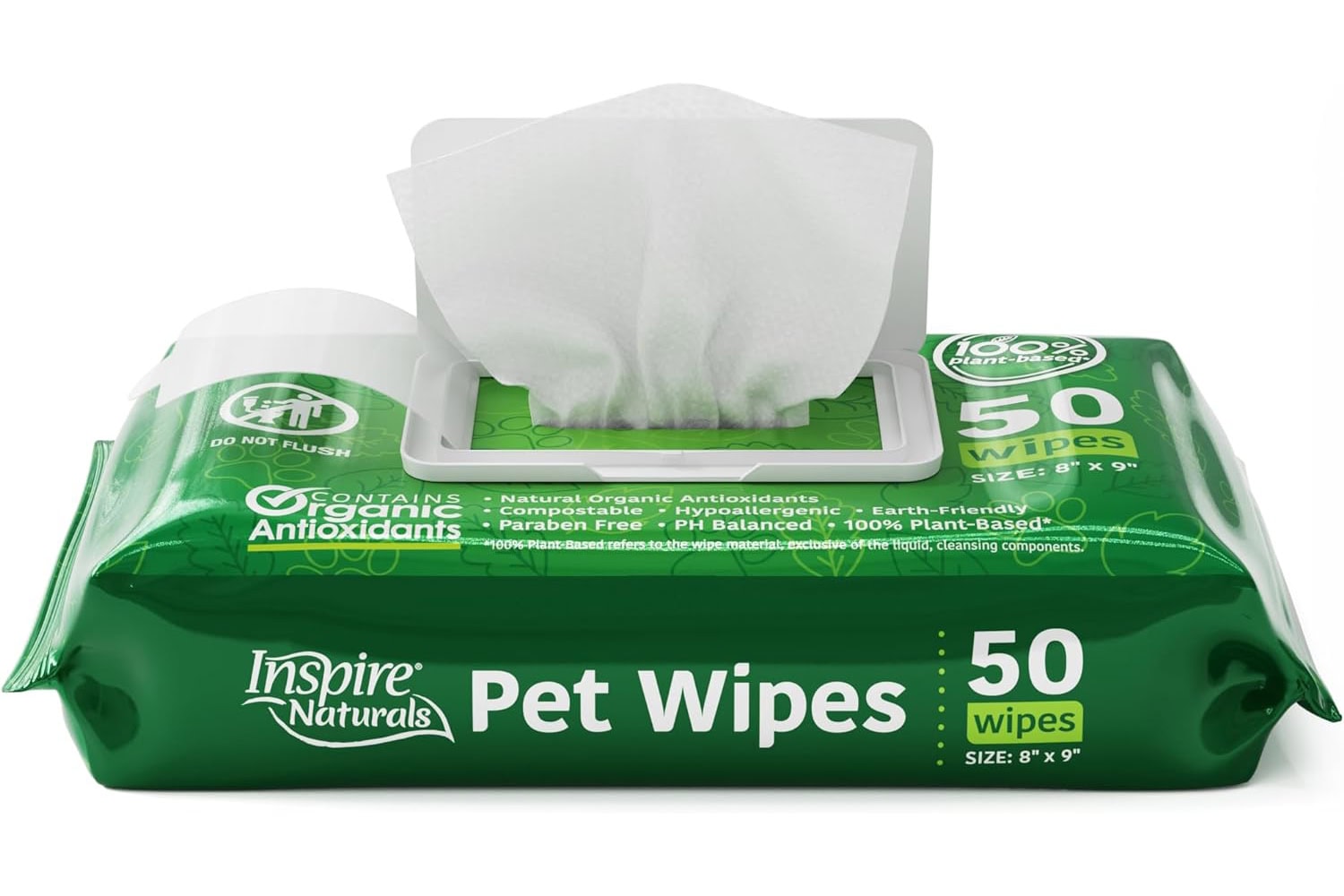 Inspire Naturals Pet Wipes for Dogs and Cats