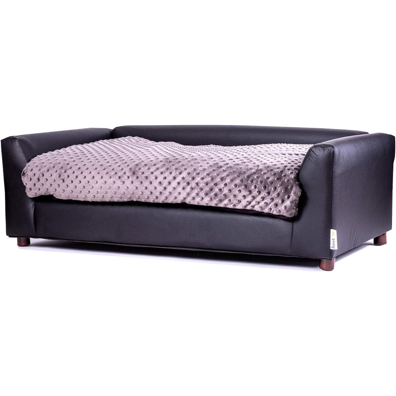 Keet Fluffly Deluxe Sofa Dog Bed wRemovable Cover