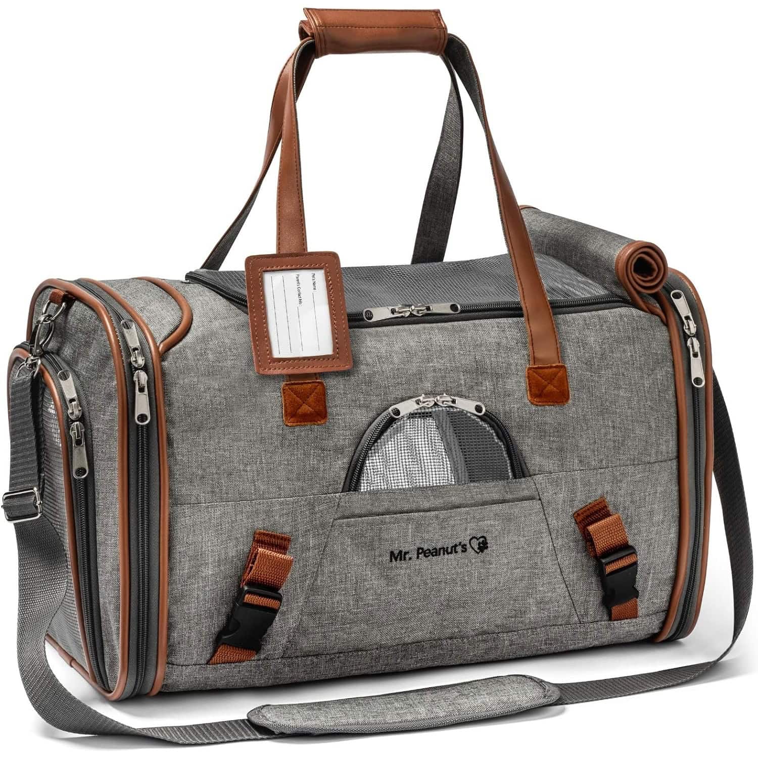 Mr. Peanut’s Gold Series Airline-Approved Dog & Cat Carrier Bag new