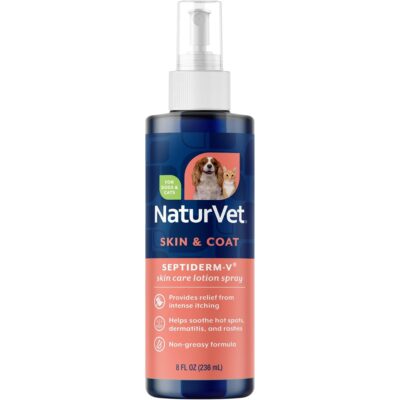 NaturVet Septiderm-V Skin Care Lotion for Dogs & Cats
