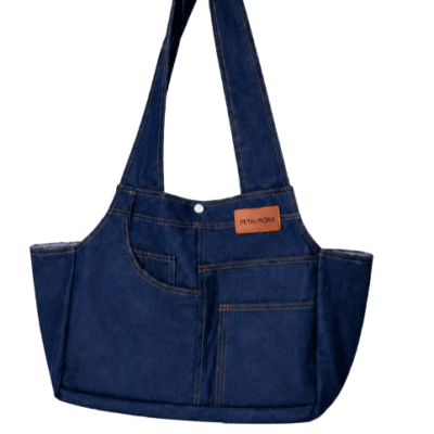NONONPETS Premium Fashion Denim Travel Carrier