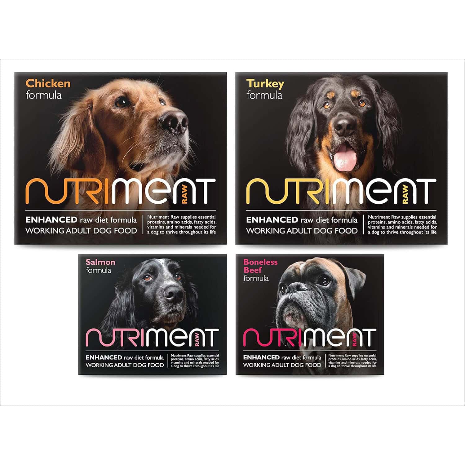 Nutriment Enhanced Adult Working Dogs Raw Food