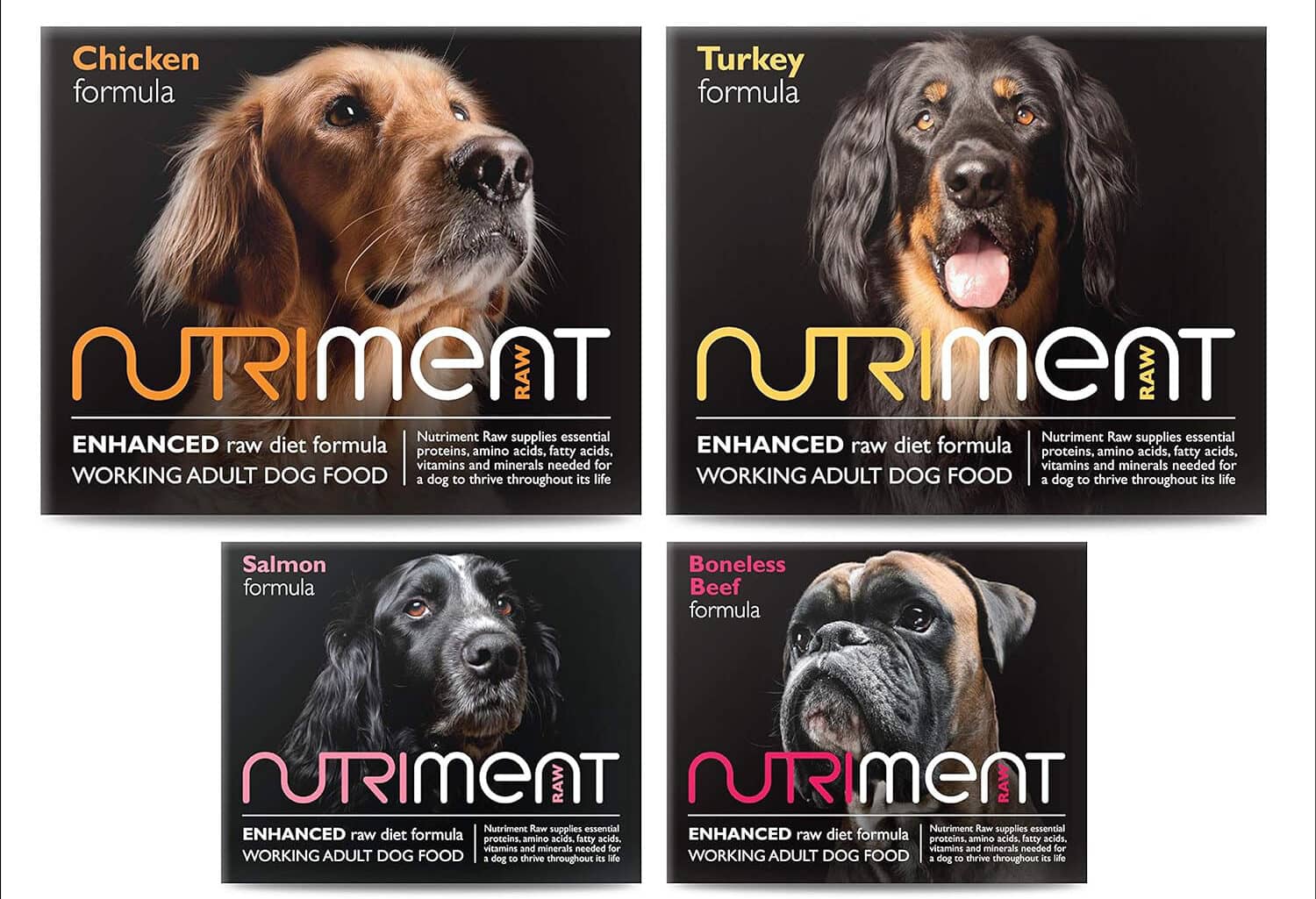 Nutriment Enhanced Adult Working Dogs Raw Food