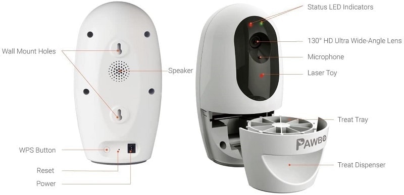 Pawbo Life Pet Camera parts