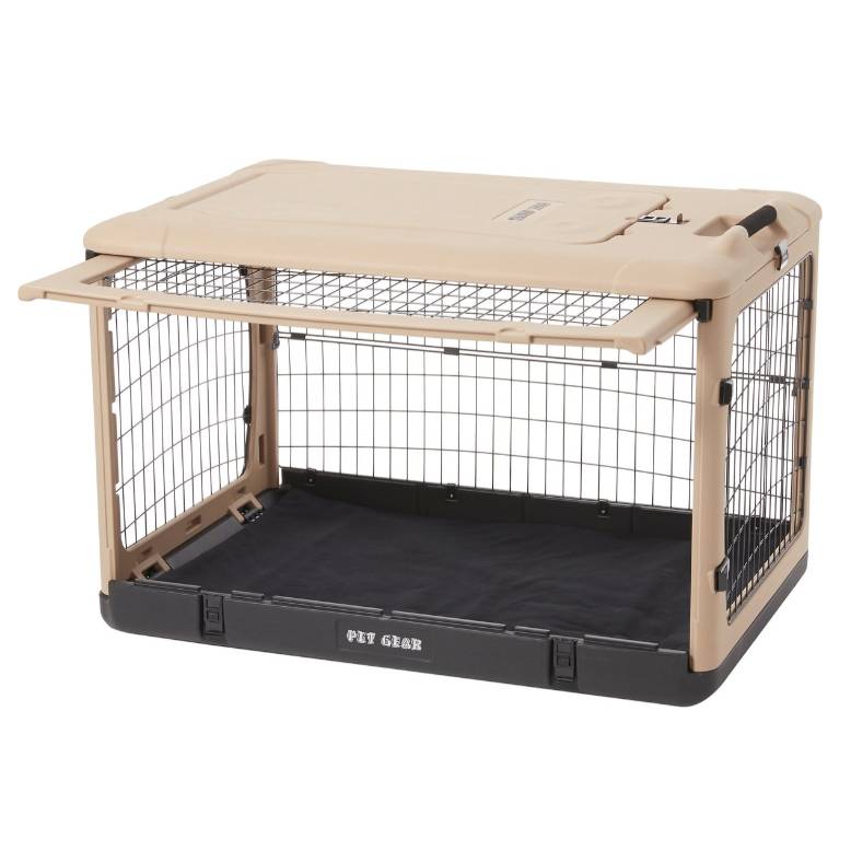 Pet Gear Double Door Collapsible Wire Dog Crate