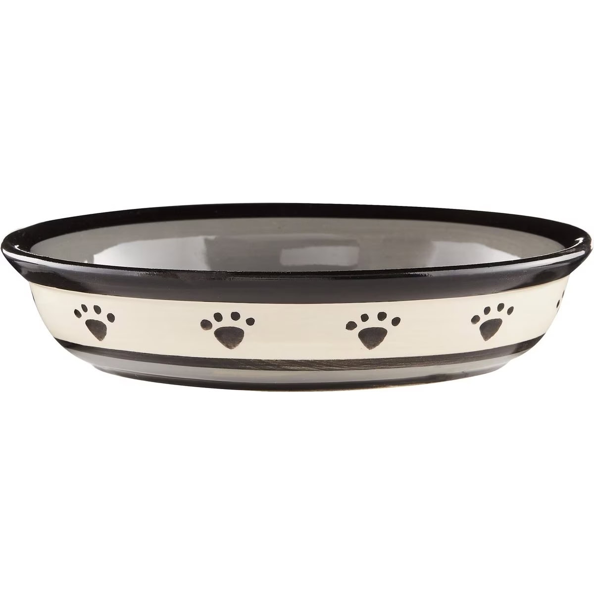 PetRageous Oval Ceramic Dog Bowl