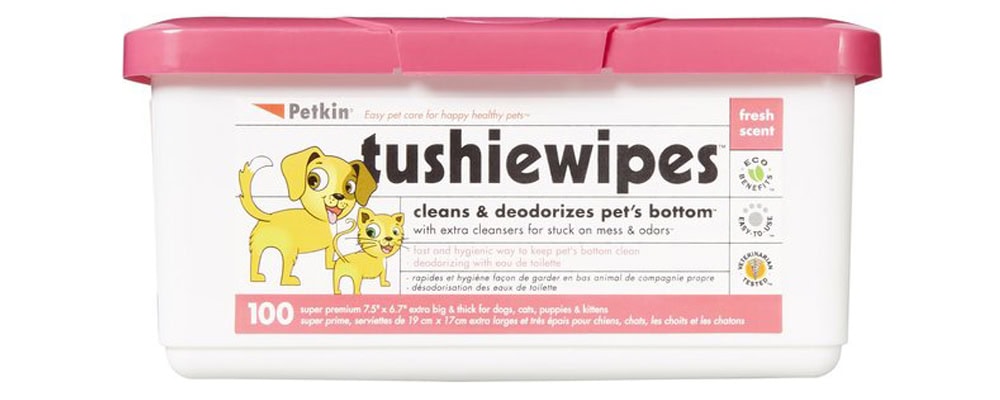 Petkin Dog & Cat Tushie Wipes