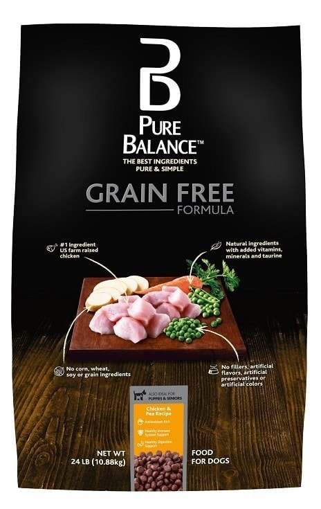 Pure Balaance Grain-Free Dry Dog Formula Chicken and Pea