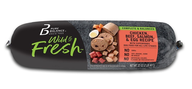 Pure Balance Wild & Fresh Chicken, Beef, Salmon, and Egg Roll