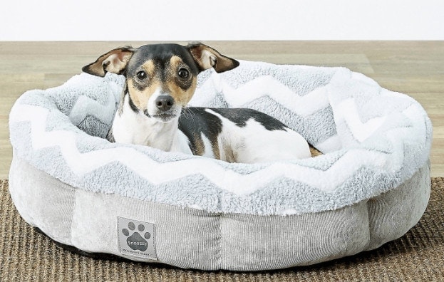 Precision Pet SnooZZy Round Shearling Bolster Dog Bed