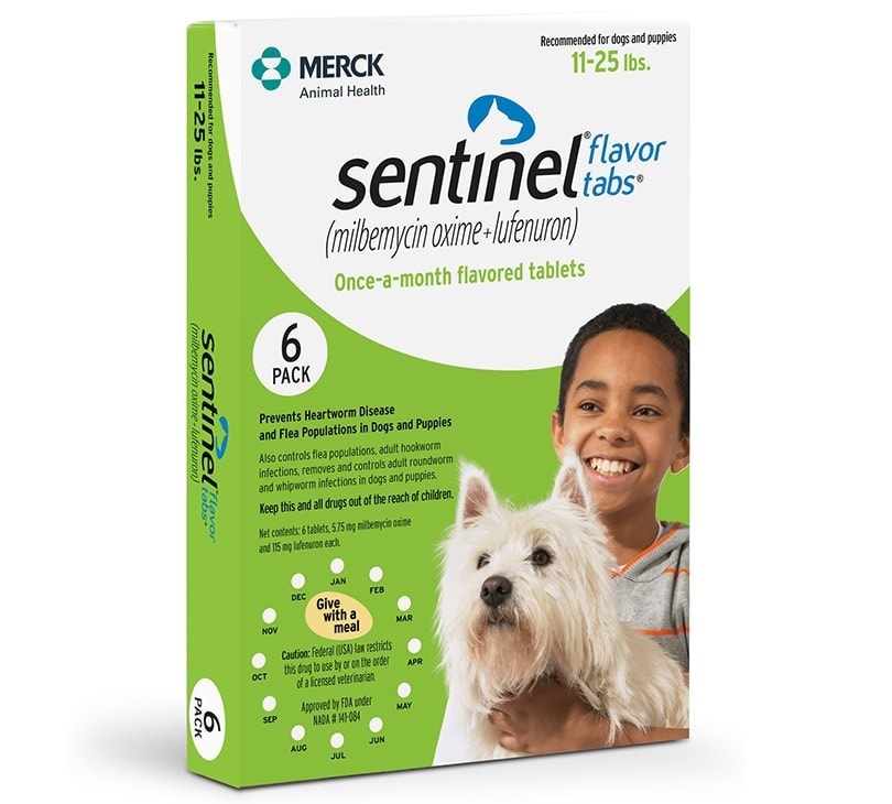 Sentinel for dogs (11-25 lbs)