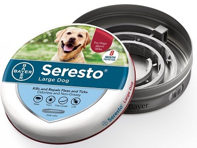 Seresto 8 Month Flea & Tick Prevention Collar for Large Dogs