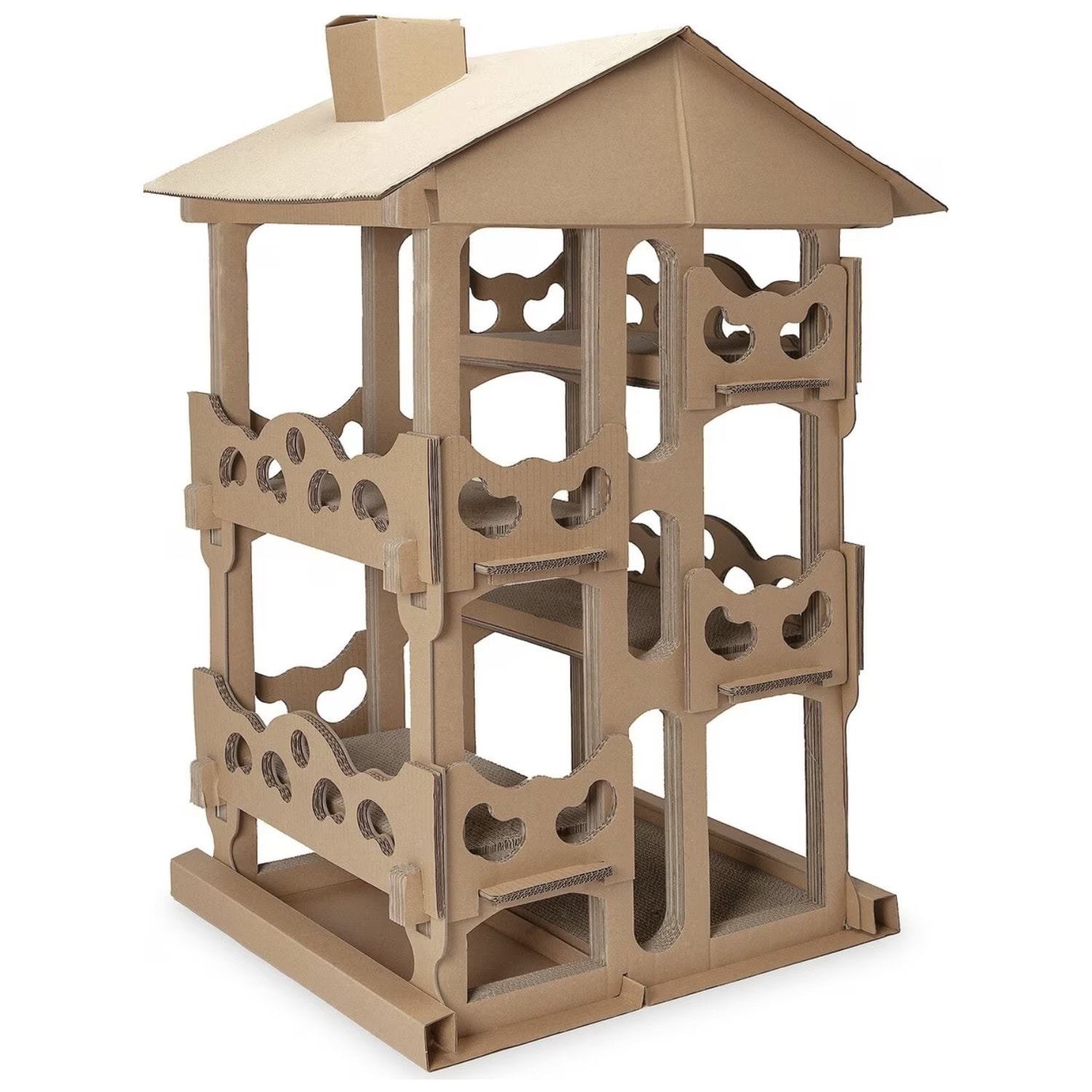 Tiger Playground Corrugated Cat Tree