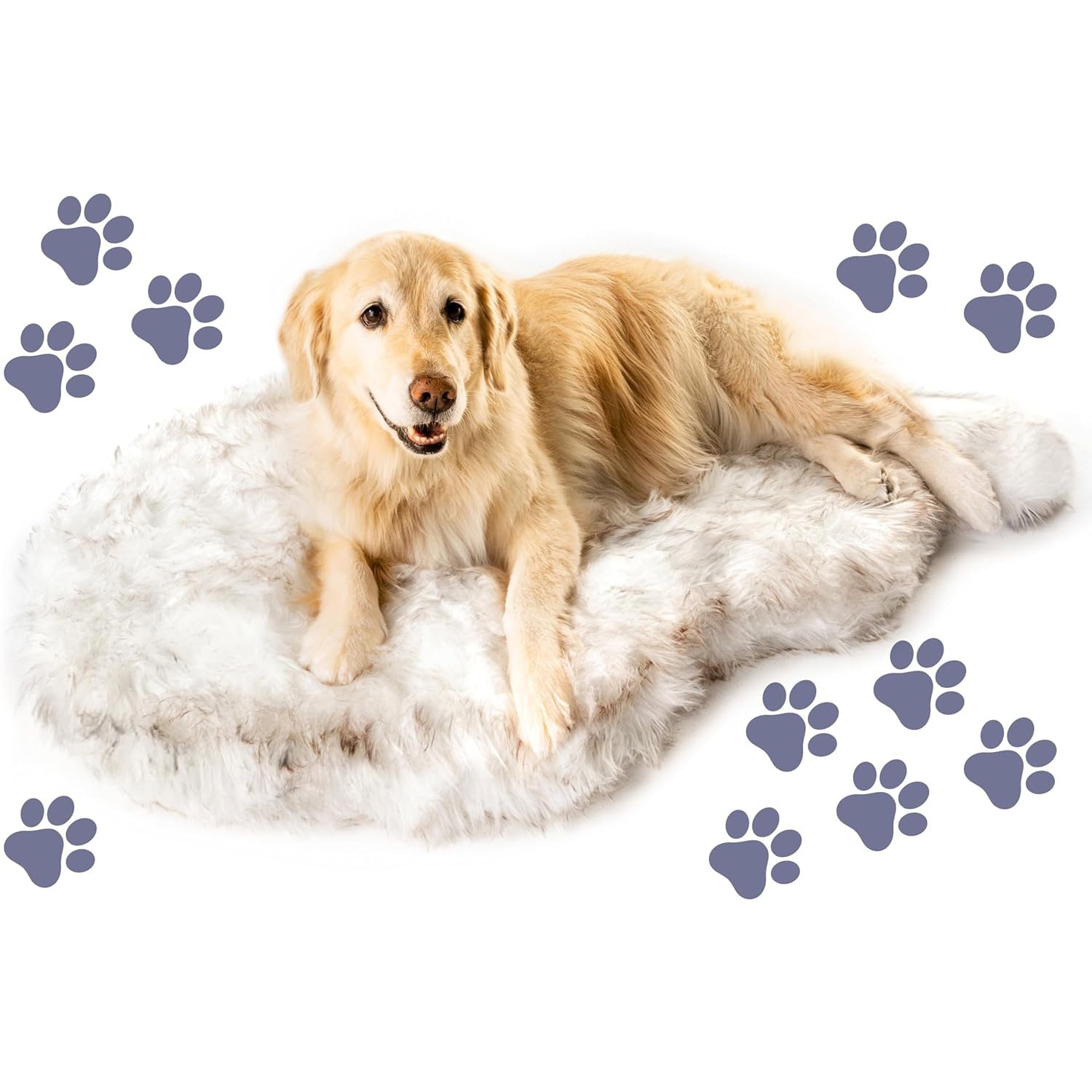 Treat A Dog Puprug Faux Fur Dog Bed