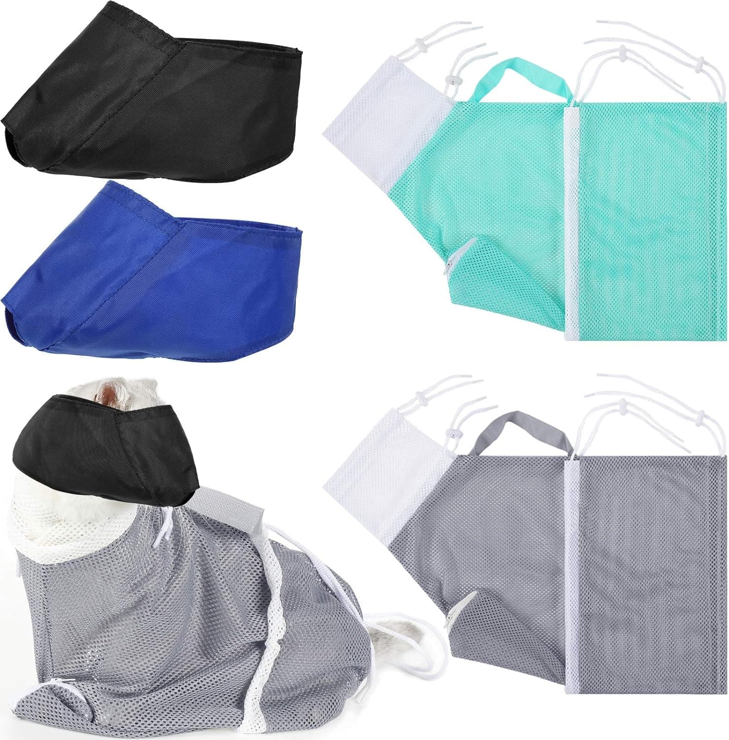 Weewooday 4-Piece Cat Bathing Bag