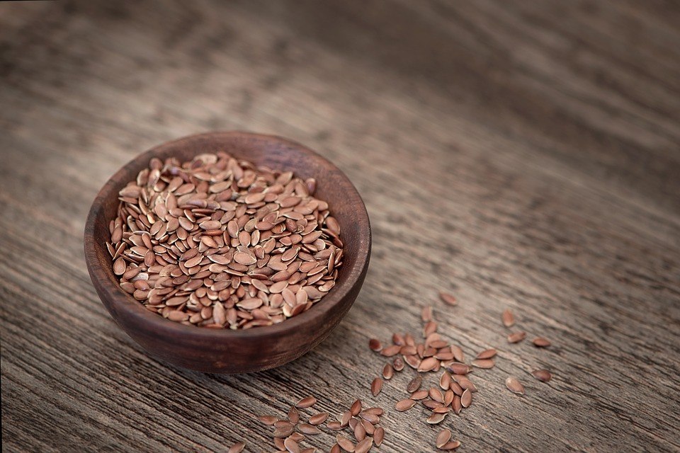 bowl of flax seed
