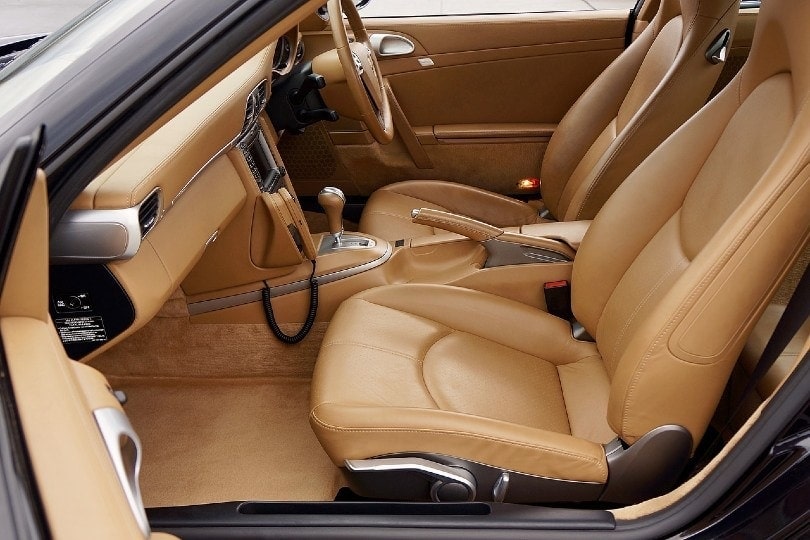 brown leather car seats
