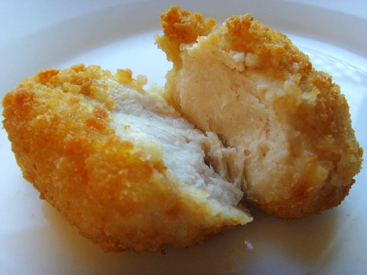 chicken nugget close up