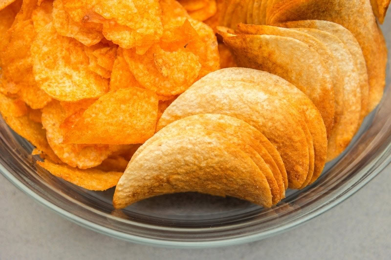 different types of potato chips